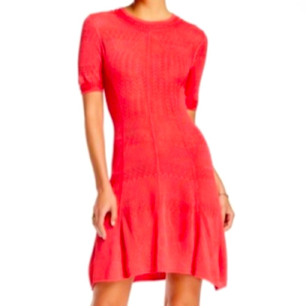BCBG MaxAzria Knit Short Sleeve Dress